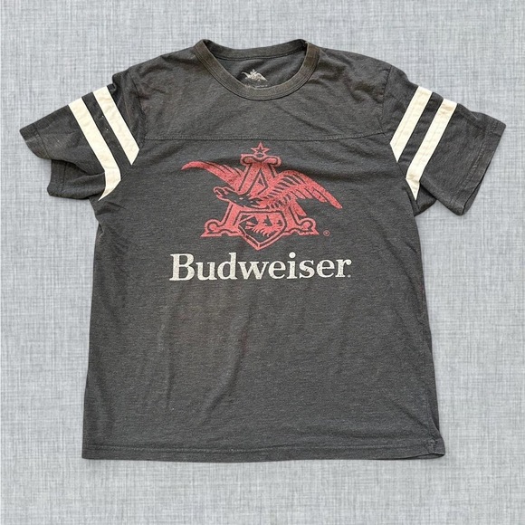 Budweiser Other - American brewery “Budweiser”  football t-shirt official license | XL in Gray